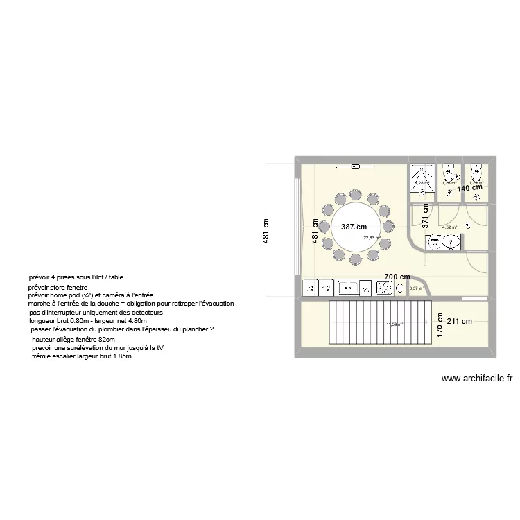 plan cuisine et wc MVO - v15. Plan de 