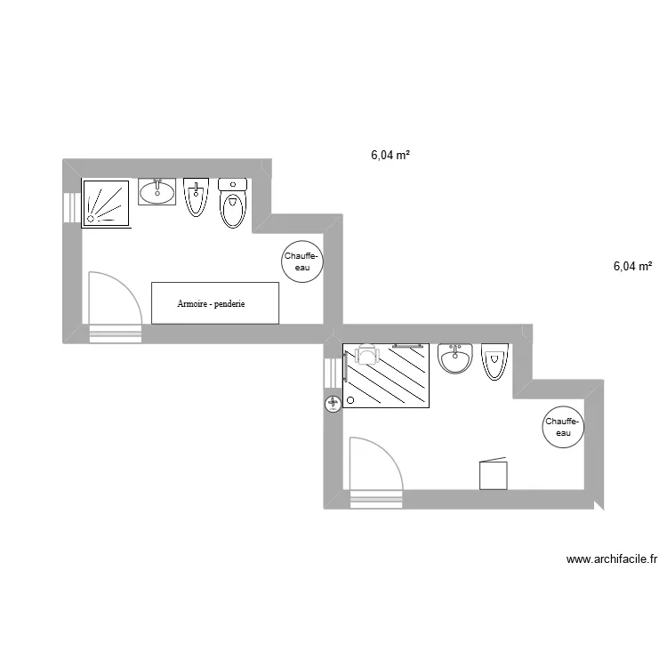 CARRERE. Plan de 2 et 12 m² CARRERE. Plan de 2 et 12 m²