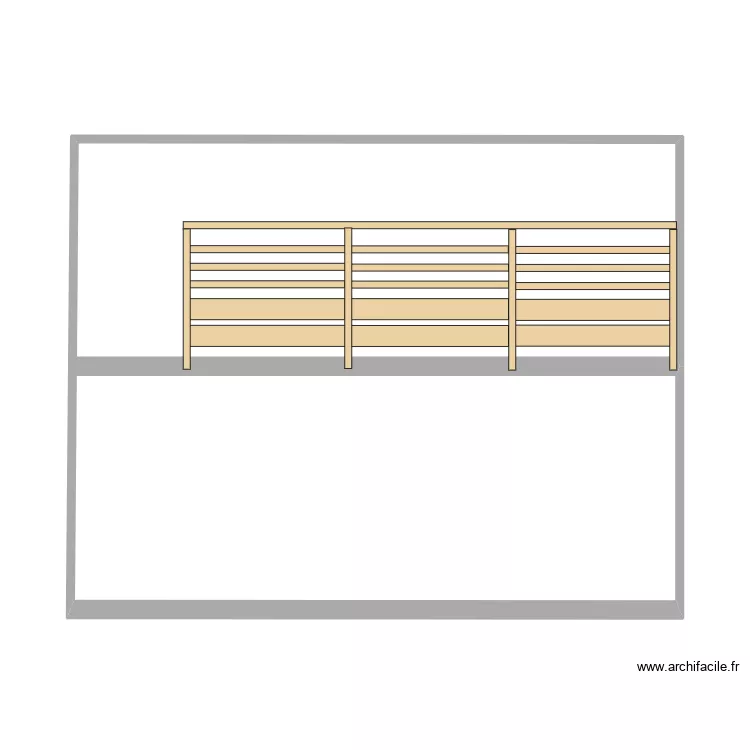 garde corps. Plan de 