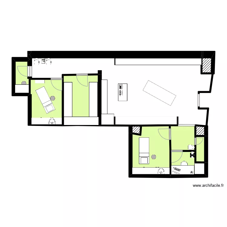 Plan Yves Rocher. Plan de 10 pièces et 37 m² Plan Yves Rocher. Plan de 10 pièces et 37 m²