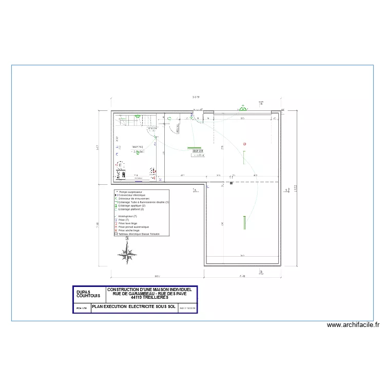 DUPAS PLAN ELEC SOUS SOL IND 2. Plan de 