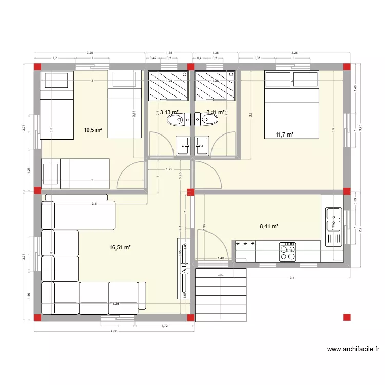 Ferme Twale3. Plan de 