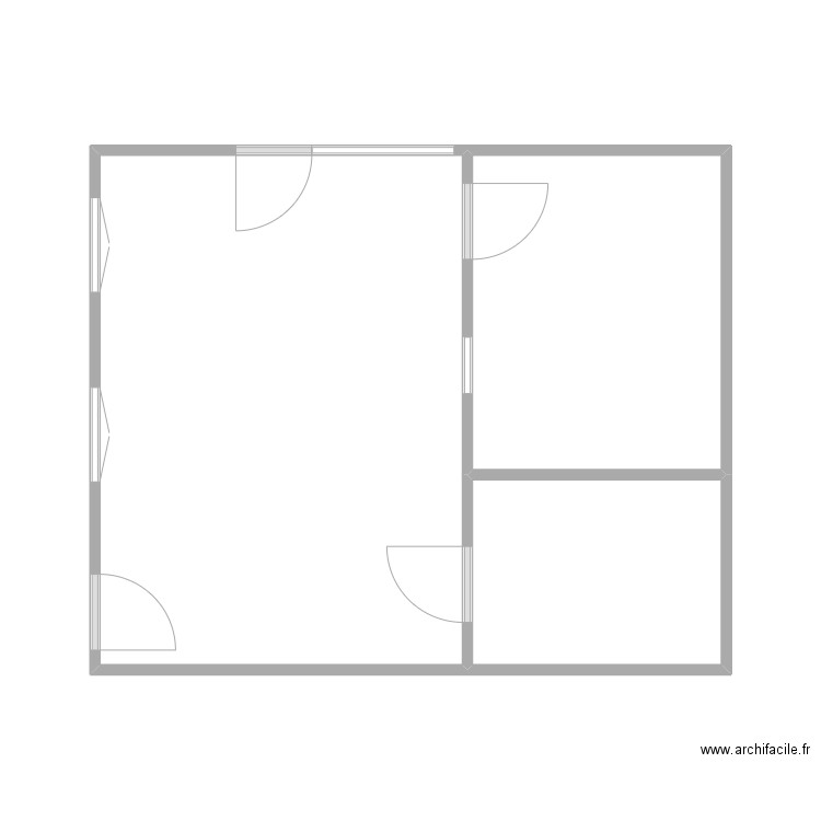 ERA Le Vigan. Plan de 3 pièces et 35 m2
