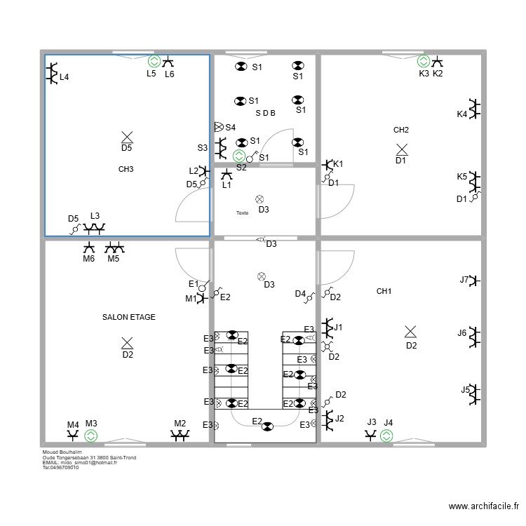 mouaa2. Plan de 7 pièces et 92 m2