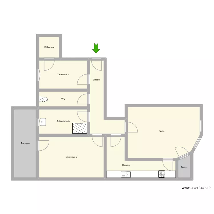 177 STALINGRAD. Plan de 10  et 91 m²