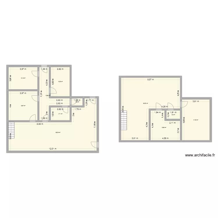 Maison Lescarran. Plan de 