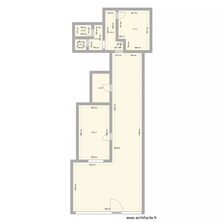 DA ZIA MARIA PLAN AVANT TRAVAUX. Plan de 