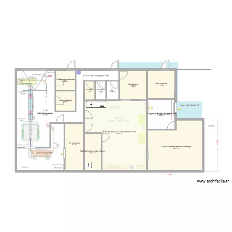 EARL des Noirettes. Plan de 14  et 164 m²
