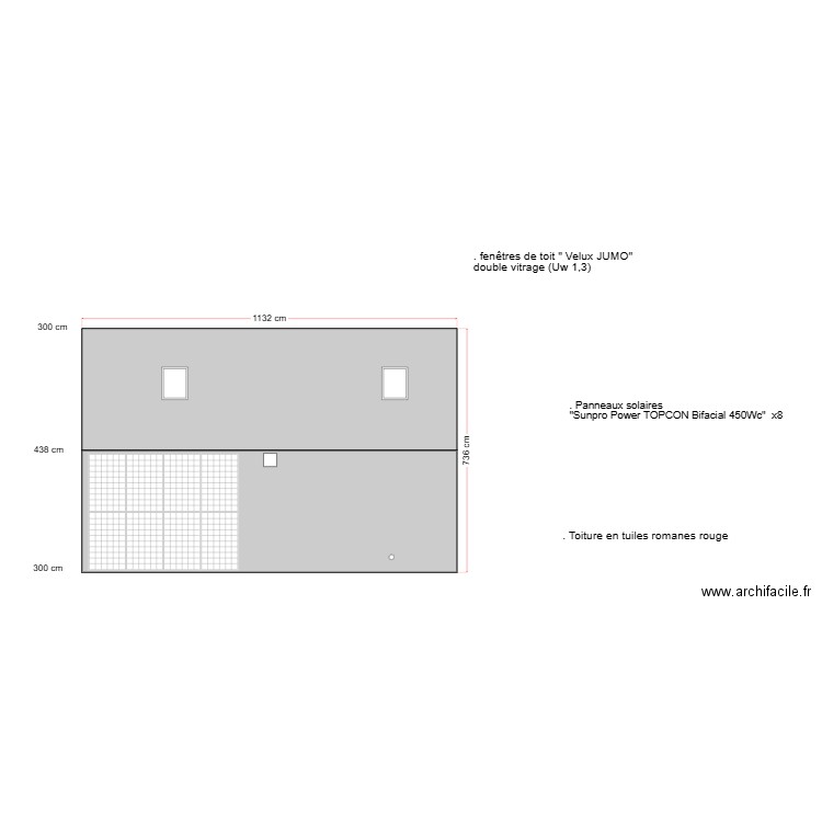 plan de toiture. Plan de 0 pièce et 0 m2