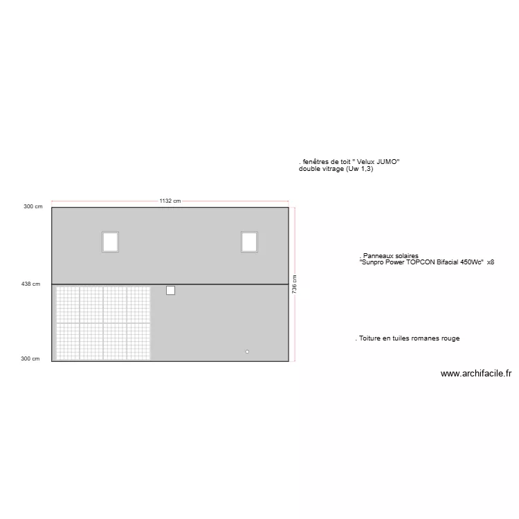 plan de toiture. Plan de 