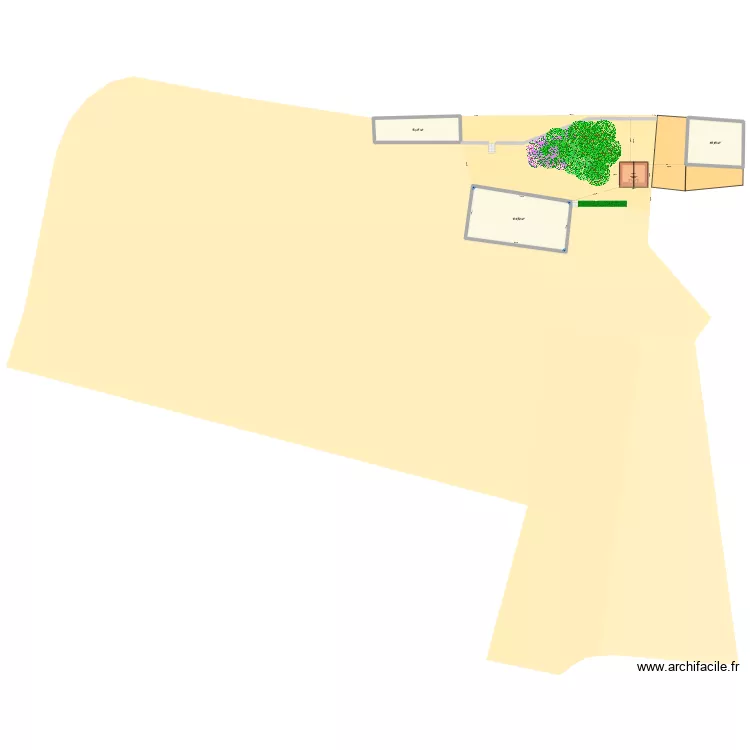 nouveau chalet. Plan de 4  et 263 m²