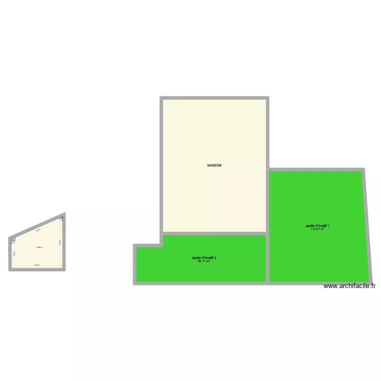 Jardins Thyez. Plan de 