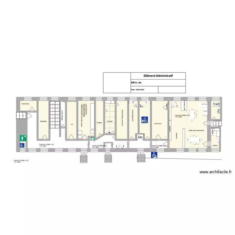 Vierge_Bat.D rdc. Plan de 23  et 46 m²