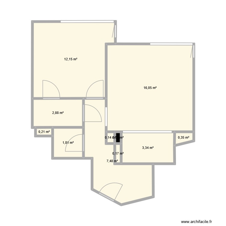 Vrai plan. Plan de 0 pièce et 0 m2