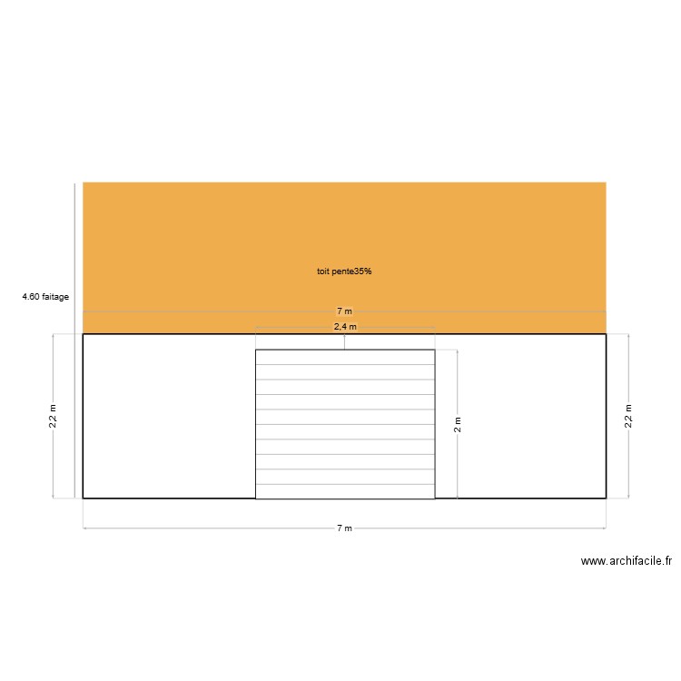 facade porte. Plan de 0 pièce et 0 m2