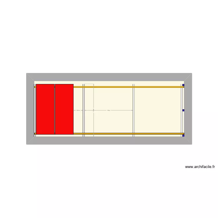 Cave immeuble face V1. Plan de 1 pièce et 9 m²