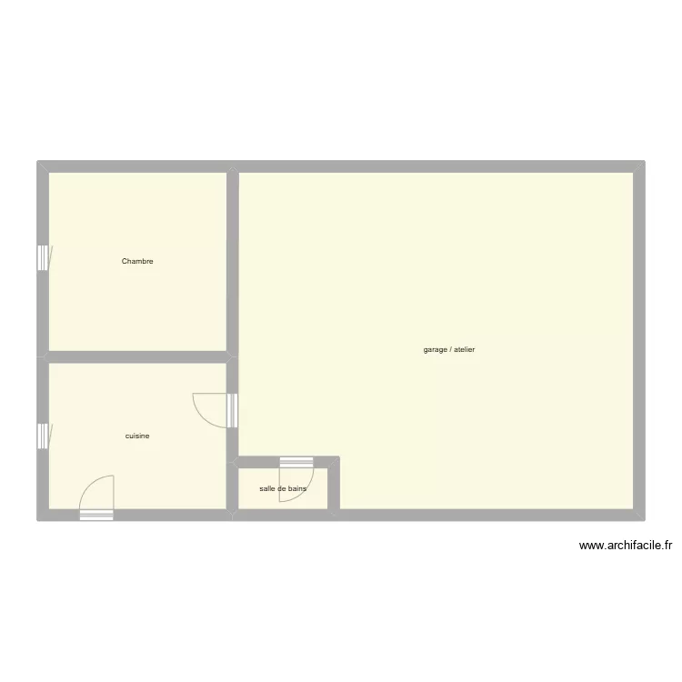 FAUJANET RDC &eacute;tat initial. Plan de 