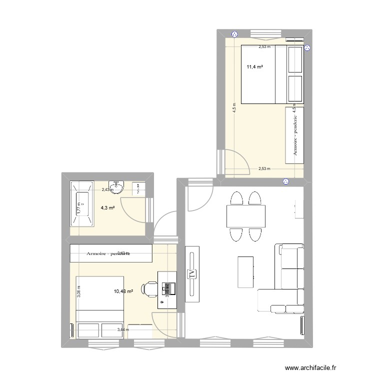 appartement Thomas Angelica. Plan de 0 pièce et 0 m2
