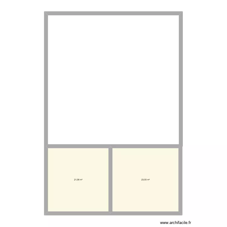 parempuyre. Plan de 2  et 45 m²