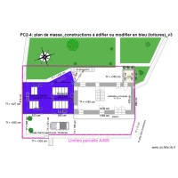 PC2_plan de masse_constructions à édifier en bleu (toitures)_v2