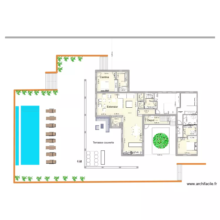 Carovigno 24 novembre. Plan de 11 pièces et 121 m²