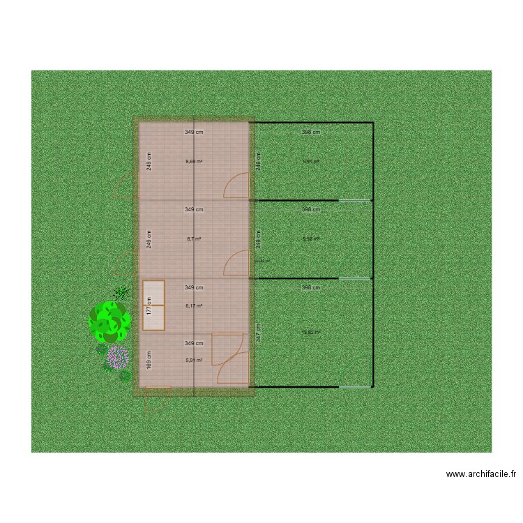 Chenil. Plan de 0 pièce et 0 m2
