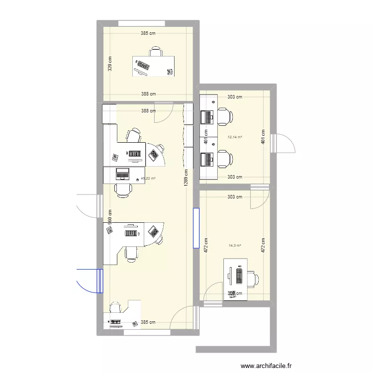 Bureau SCHYNS. Plan de 