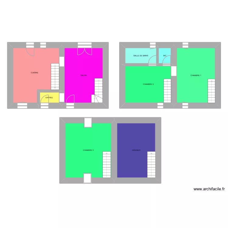 Cabot. Plan de 9 pièces et 134 m² Cabot. Plan de 9 pièces et 134 m²