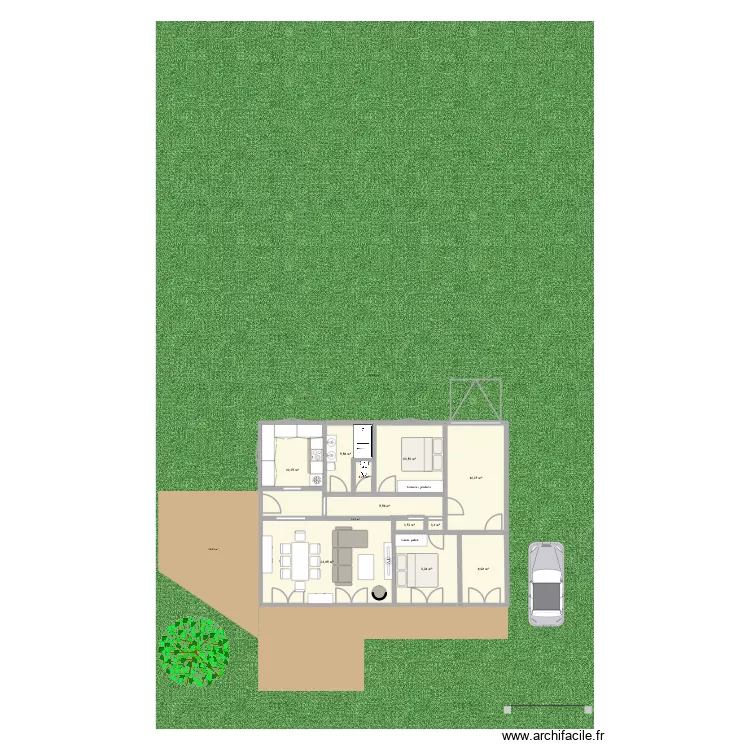 Maison la roche. Plan de 11 et 92 m² Maison la roche. Plan de 11 et 92 m²