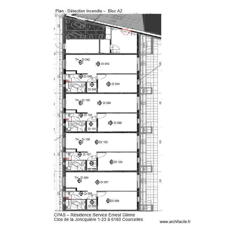 Plan CPAS Bloc A2. Plan de 0 pièce et 0 m2
