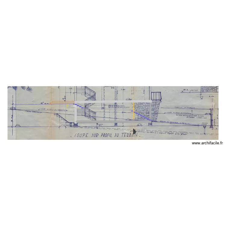 Plan emmarchements exterieurs ETAT PROJETE. Plan de 