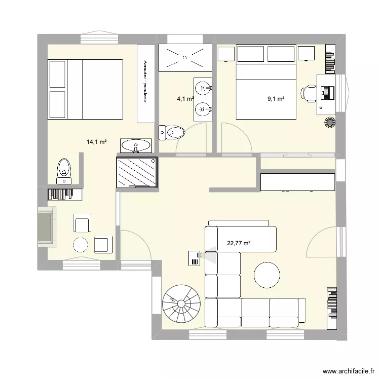 casa 1 andar. Plan de 