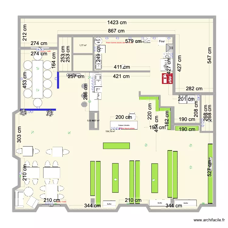 Caf&eacute; HEMINGWAY 3 Bis. Plan de 