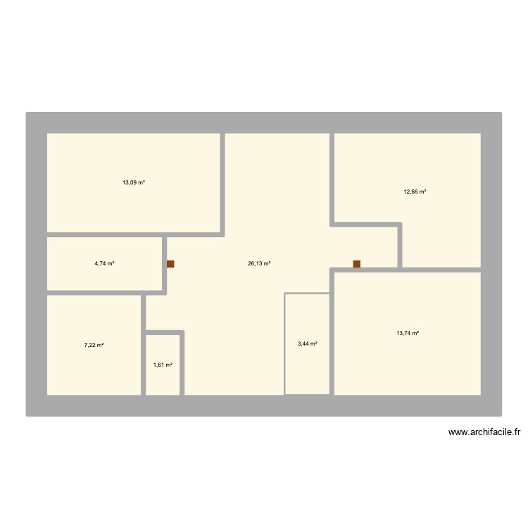 faux etage. Plan de 0 pièce et 0 m2