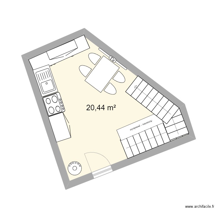 Etage RDC maison villecheneve. Plan de 0 pièce et 0 m2