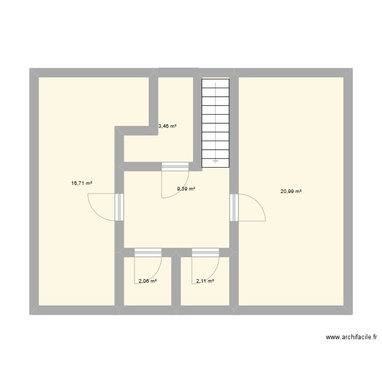 second niveau duplex CAHU . Plan de 0 pièce et 0 m2
