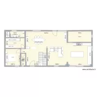 Entr&eacute;e-salle &agrave; manger-salon