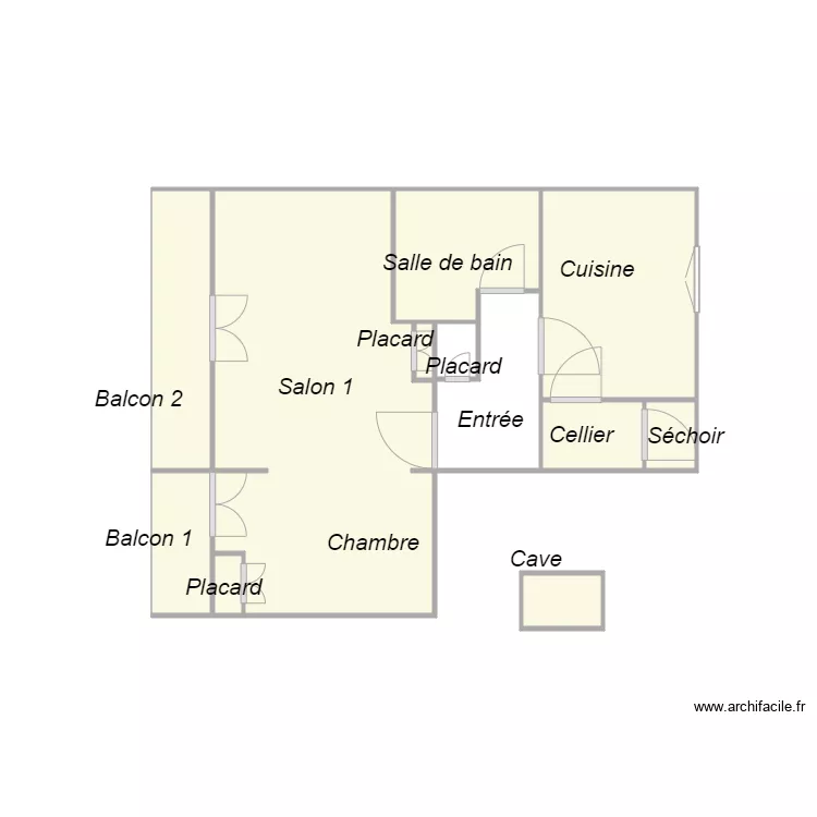 Croquis NOTARIO. Plan de 