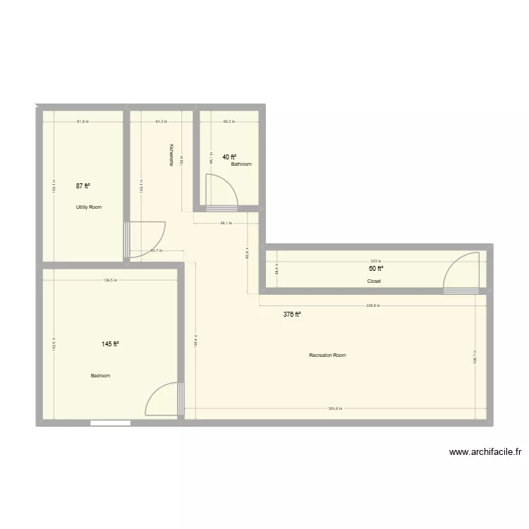 Hagerstown 2. Plan de 5  et 66 m²