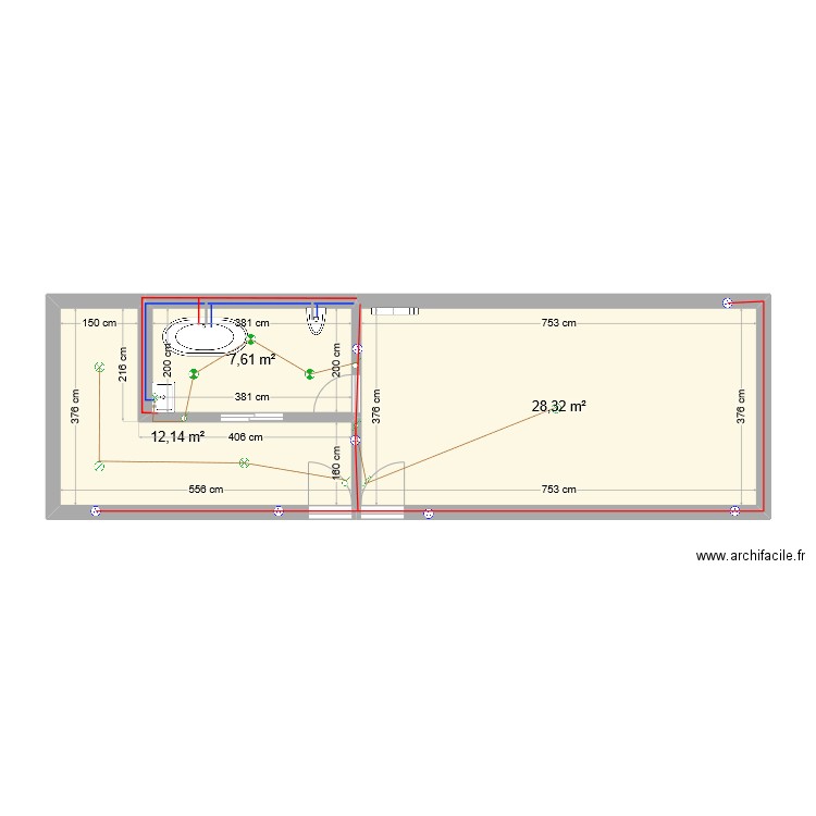 Marie Bittner 4/3/2024. Plan de 3 pièces et 48 m2