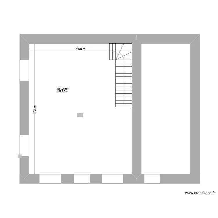 av poilus v1. Plan de 1 et 41 m² av poilus v1. Plan de 1 et 41 m²