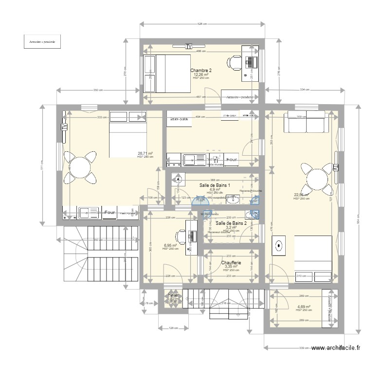 MB20 SS 150124. Plan de 9 pièces et 87 m2