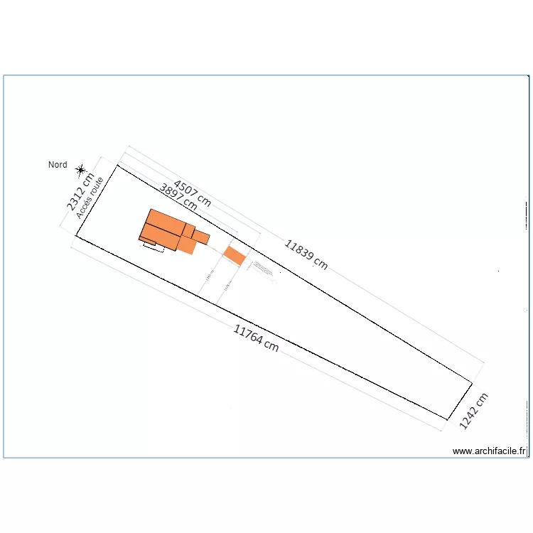 APRES plan de masse abris avec cotations . Plan de 
