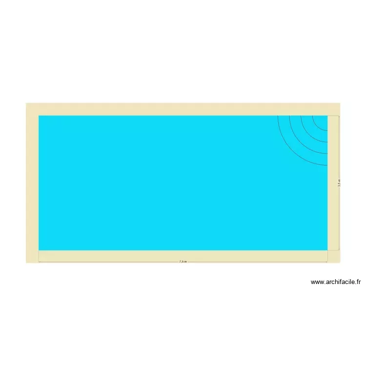 piscine. Plan de piscine. Plan de