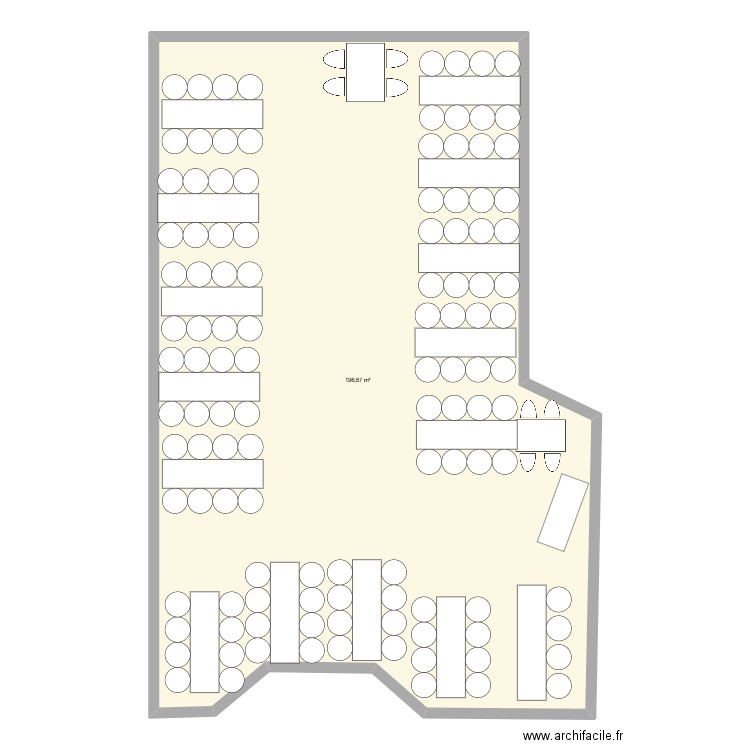 CARBONNAR. Plan de 1 pièce et 197 m2