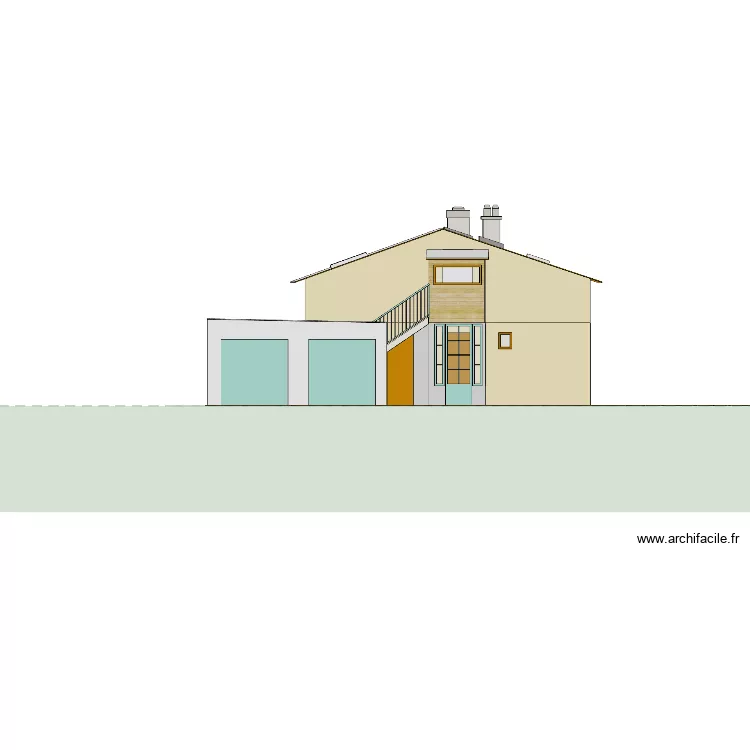 Existant V01. Plan de 4 Pièces et 240 m² Existant V01. Plan de 4 Pièces et 240 m²