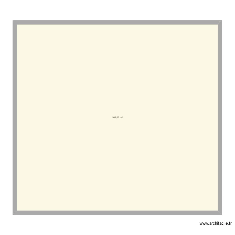 185 m3. Plan de 1  et 169 m²