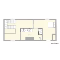 Chambre 1er &eacute;tage au dessus cuisine