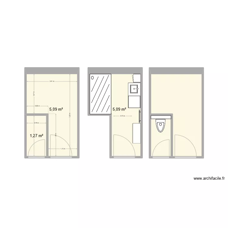 Badie Rosemonde. Plan de 