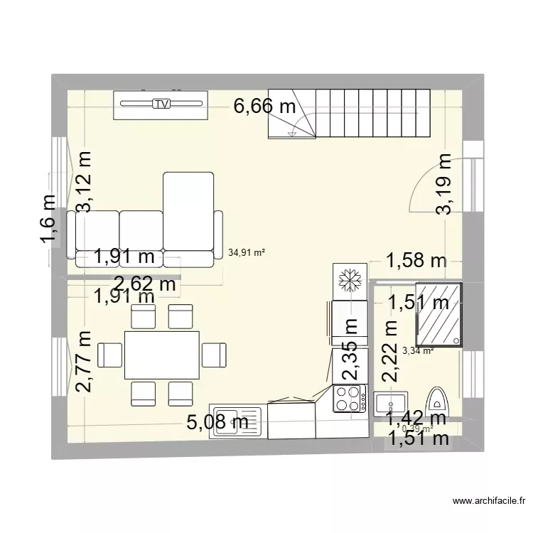 essai rdc. Plan de 10 Pièces et 101 m² essai rdc. Plan de 10 Pièces et 101 m²